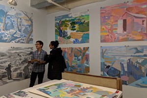 Justin Kim, 'Thinking Collections: Open Studios | Artists at EFA,' Artist Studio, The Elizabeth Foundation for the Arts, Midtown, New York (20 October 2018). Courtesy Asia Contemporary Art Week. Photo: Li Fong. 